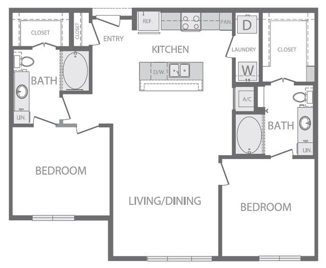 Unit 2342 floor plan